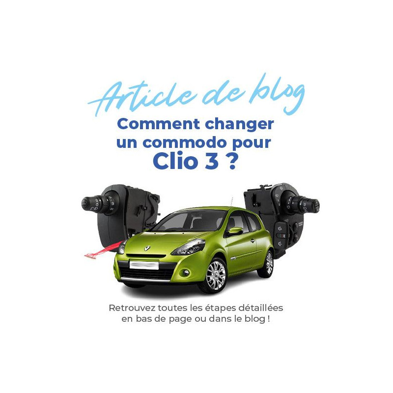Commodo phare , clignotant et antibrouillard Renault : Clio 3