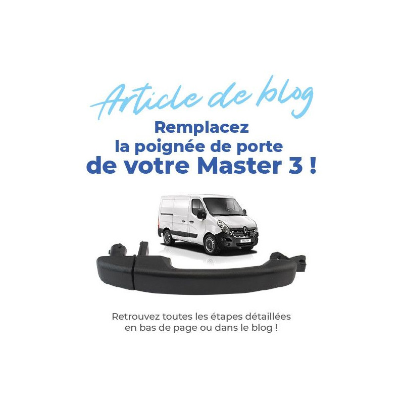 Couverture de poignée de porte pour Renault Master 2010-2021 en Acier –  omac-france