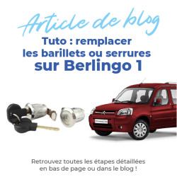 3 serrures de porte pour Berlingo 1 (1996-2008) avant gauche + droit + porte latérale ou battante 9