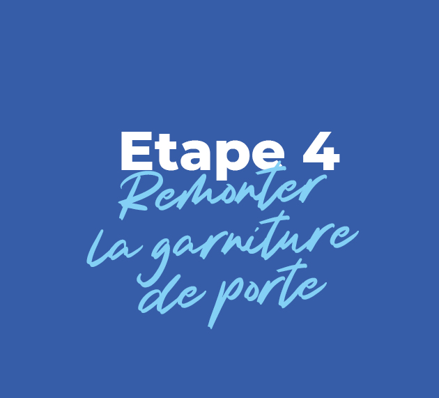 etape 4 remonter garniture porte passat