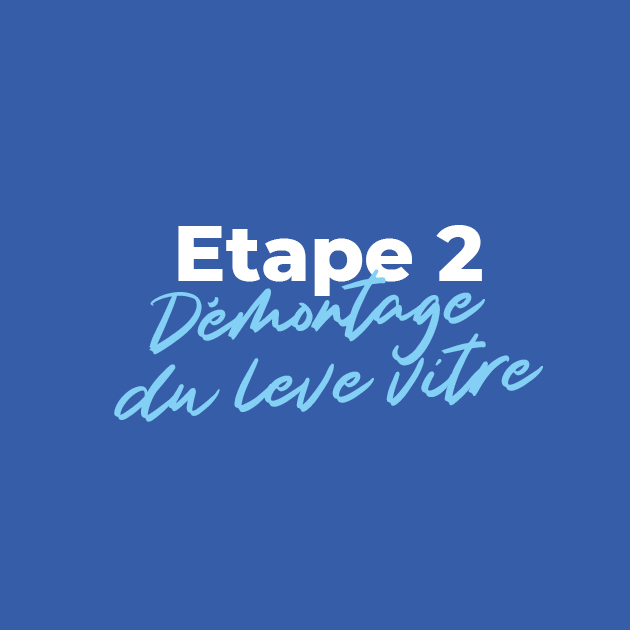 etape 2 demontage du leve vitre de peugeot 407