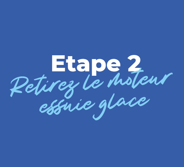 etape 2 retirez moteur esuie glace defectueux megane 2