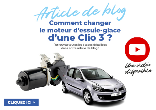 Moteur d'essuie glace avant compatible pour Clio 3 (2005-2012