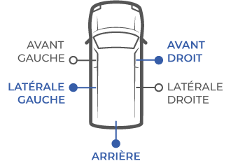 Mécanisme de poignée de porte compatible pour Master 3, Opel Movano B et  Nissan NV400 (à partir de 2010) avant gauche (côté conducteur) ou porte  latérale coulissante droite (côté passager) : 